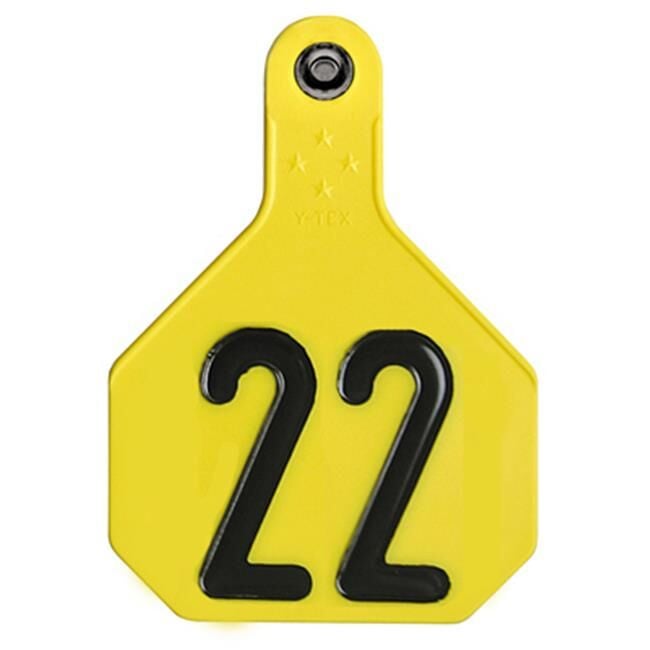 Y-Tex All American 4 Star Numbered 1-25 Yellow Tag