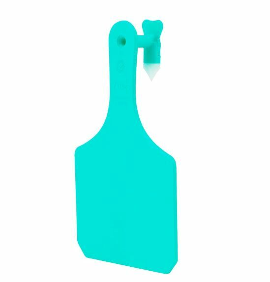 Y-Tex Y-Tag Cow Blank - Turquoise, 1 Pack