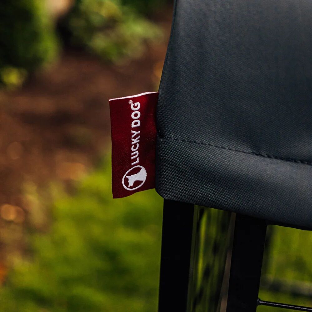 Lucky Dog Stay Series Steel Grey Studio Jr. Kennel, 4 ft. x 4 ft. x 4.3 ft.