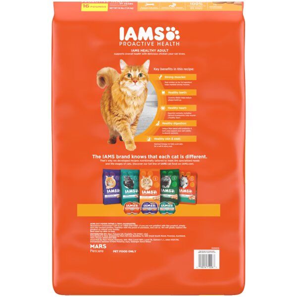 IAMS Proactive Health Healthy Adult With Chicken Cat Food, 22-Lb