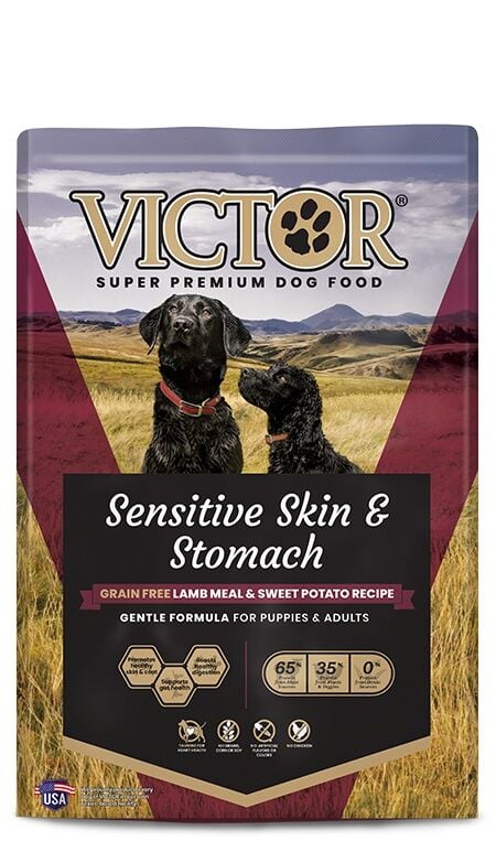 Victor Sensitive Skin & Stomach Grain Free Lamb Meal & Sweet Potato Recipe, 30 lb.