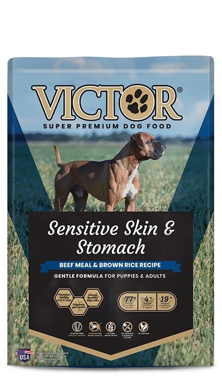 Victor Sensitive Skin & Stomach Beef Meal & Brown Recipe Dog Food, 30 lb.
