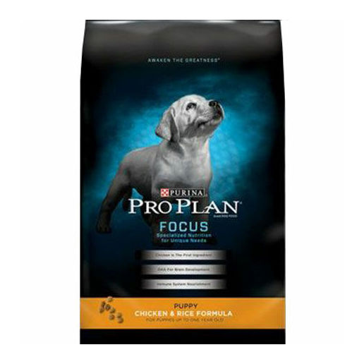 Purina 34 lb Bag Pro Plan Focus Dry Puppy Food- Chicken Rice