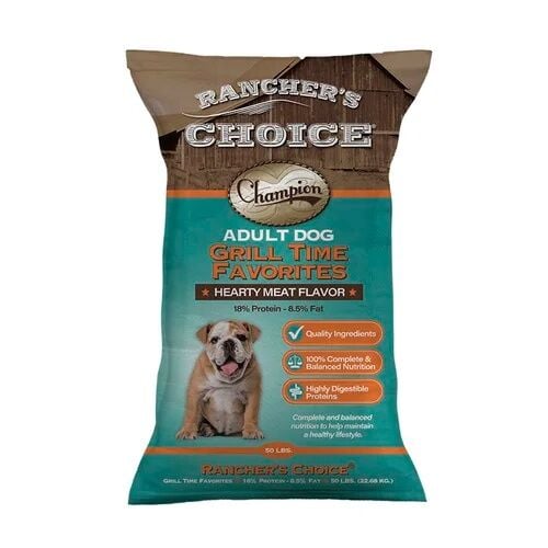 Rancher's Choice Adult Grill Time Favorites Dog Food, 50 lb.