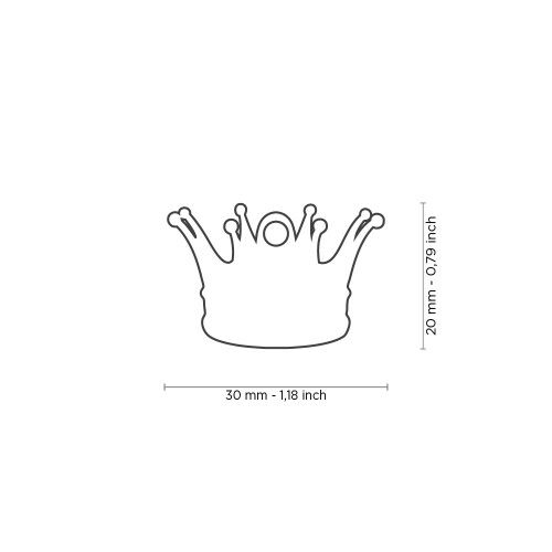 MyFamily Charms Crown ID Tag