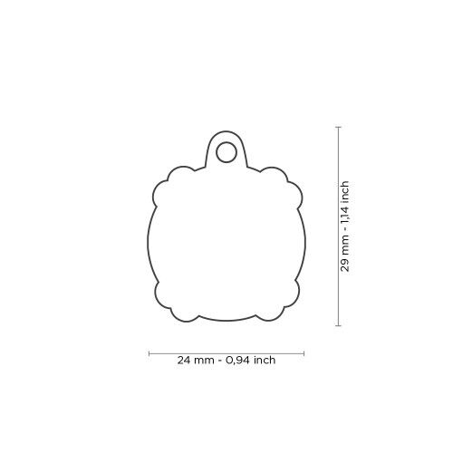 MyFamily Charms Small Skull ID Tag