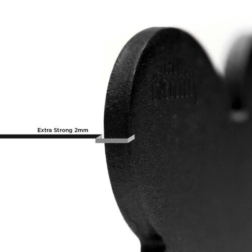 MyFamily Basic Big Aluminum Black Bone ID Tag