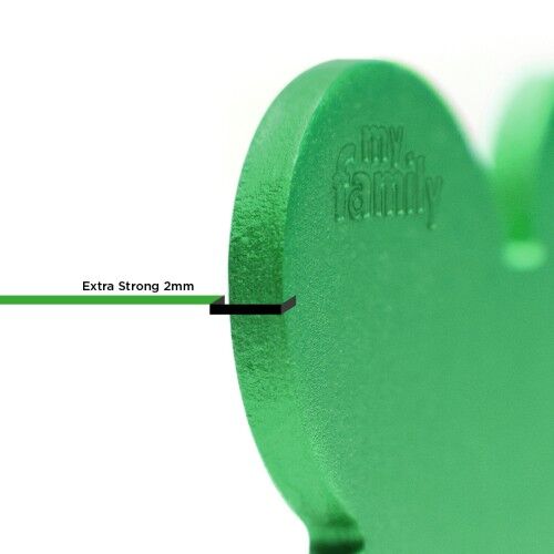 MyFamily Basic Small Aluminum Green Circle ID Tag