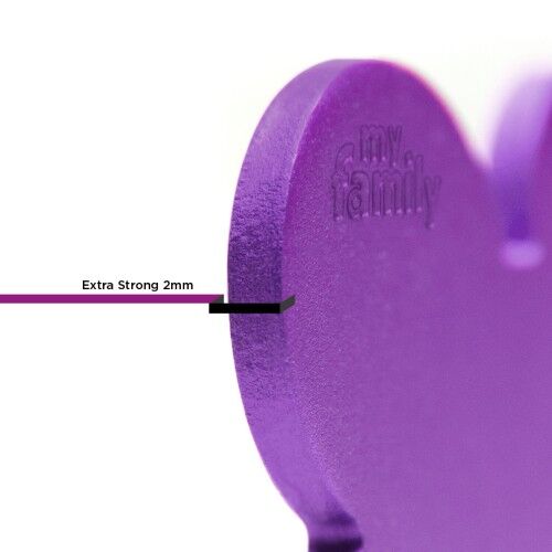 MyFamily Basic Big Aluminum Purple Bone ID Tag