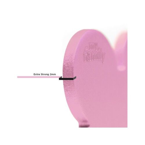 MyFamily Basic XL Aluminum Pink Bone ID Tag