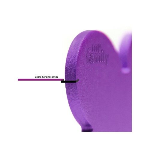 MyFamily Basic XL Aluminum Purple Bone ID Tag