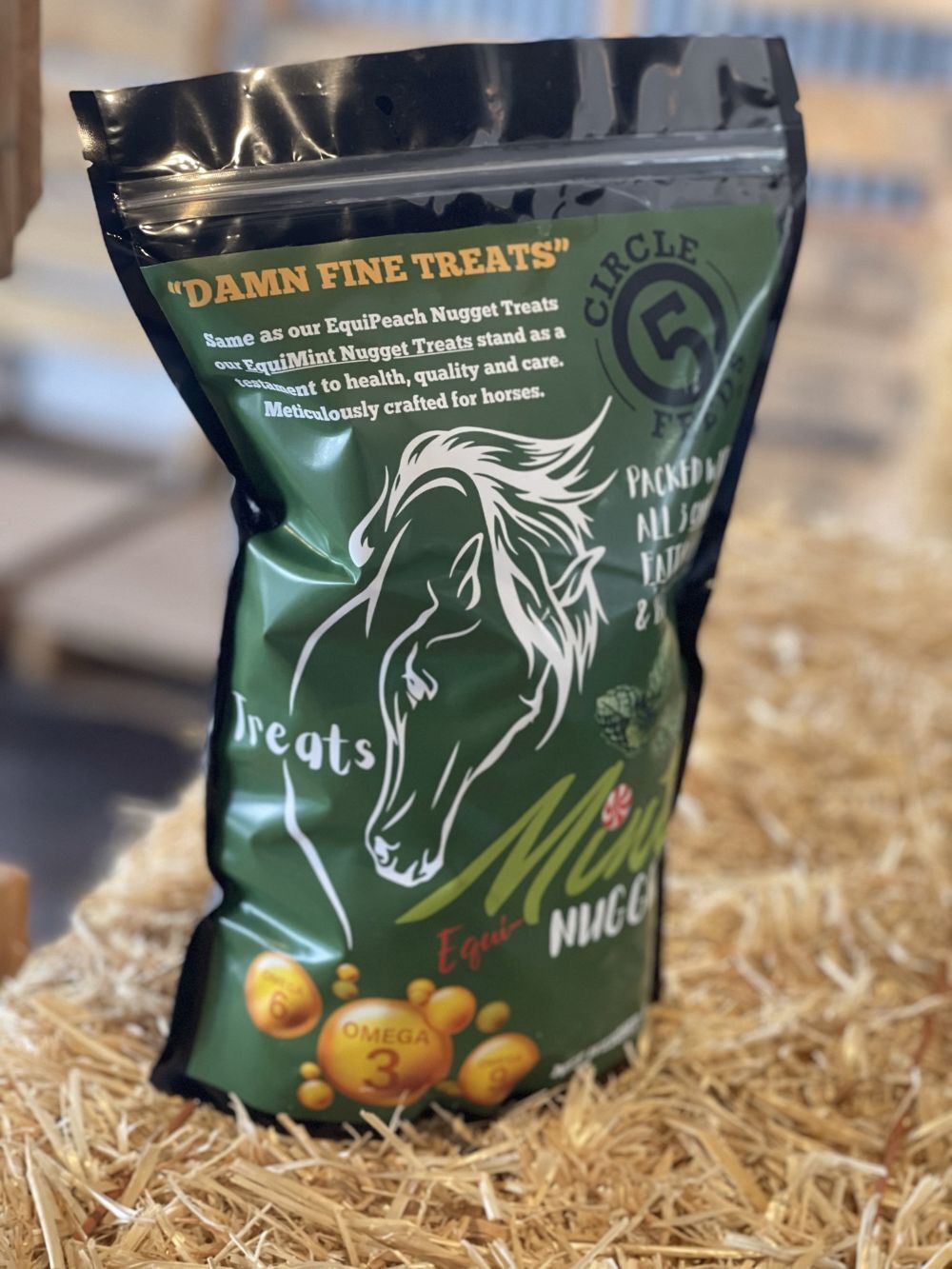 Circle 5 Feeds EquiMint Nugget Prebiotic Treats, 4-Lb