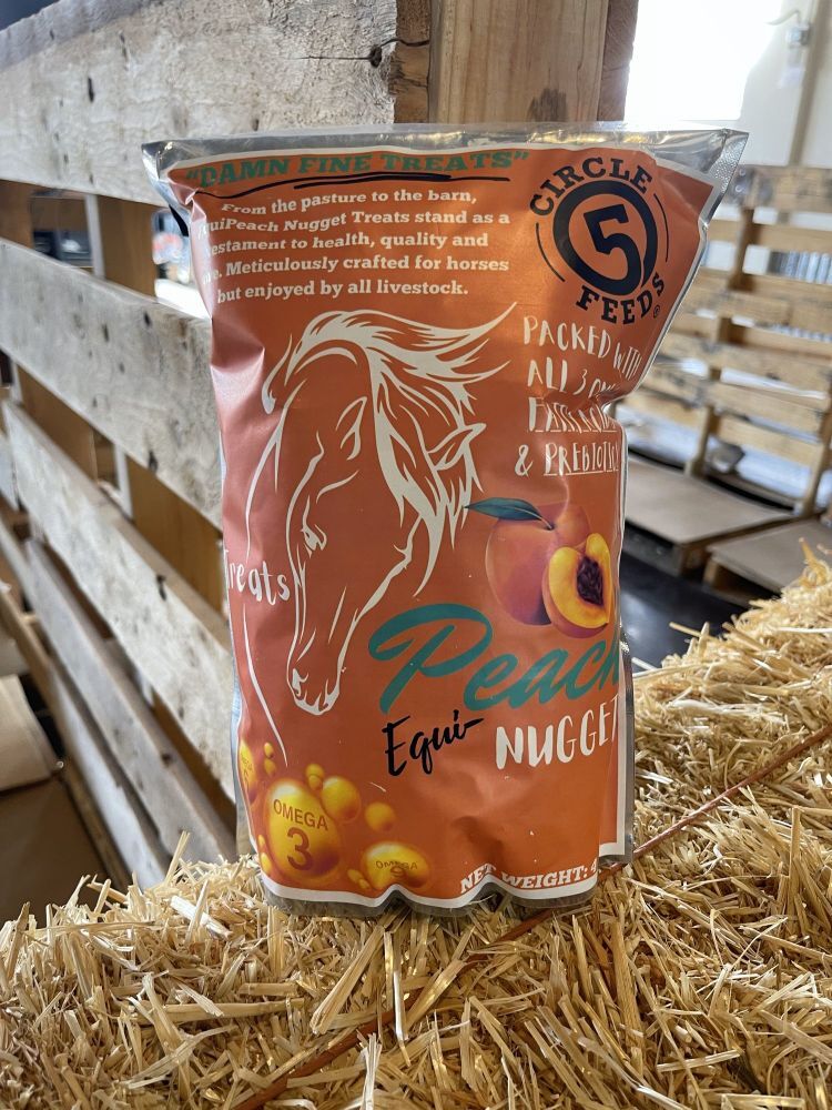 Circle 5 Feeds EquiPeach Nugget Healthy Treats, 4-Lb