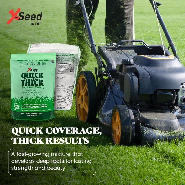 X-Seed Ultra Premium Quick & Thick Grass Seed Mixture, 3-Lb