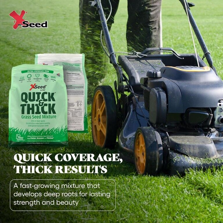 X-Seed Ultra Premium Quick & Thick Grass Seed Mixture, 7-Lb