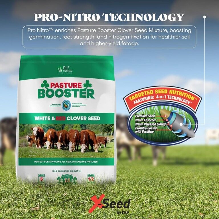 Pasture Booster White & Red Clover Seed Mix, 5-Lb