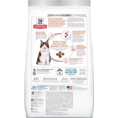 Hill's Science Diet Adult Perfect Digestion Chicken, Barley & Whole Oats Recipe Cat Food, 13-Lb