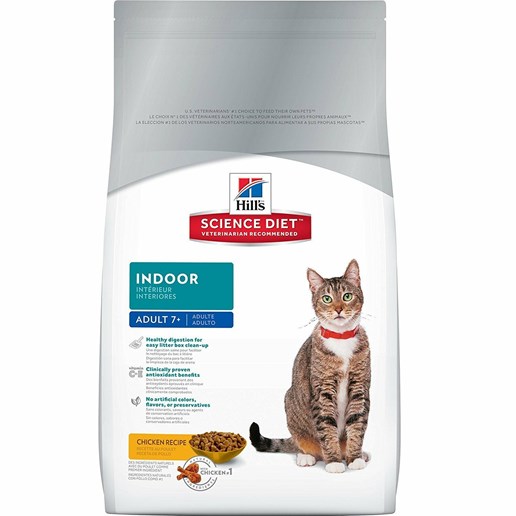 Hill’s Science Diet Indoor Adult Cat 7+ Chicken Recipe – 15.5 lb