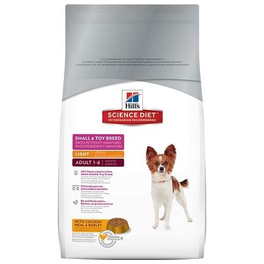 Hill's Small Toy Breed Light Dog Food Chicken|Barley, Adult