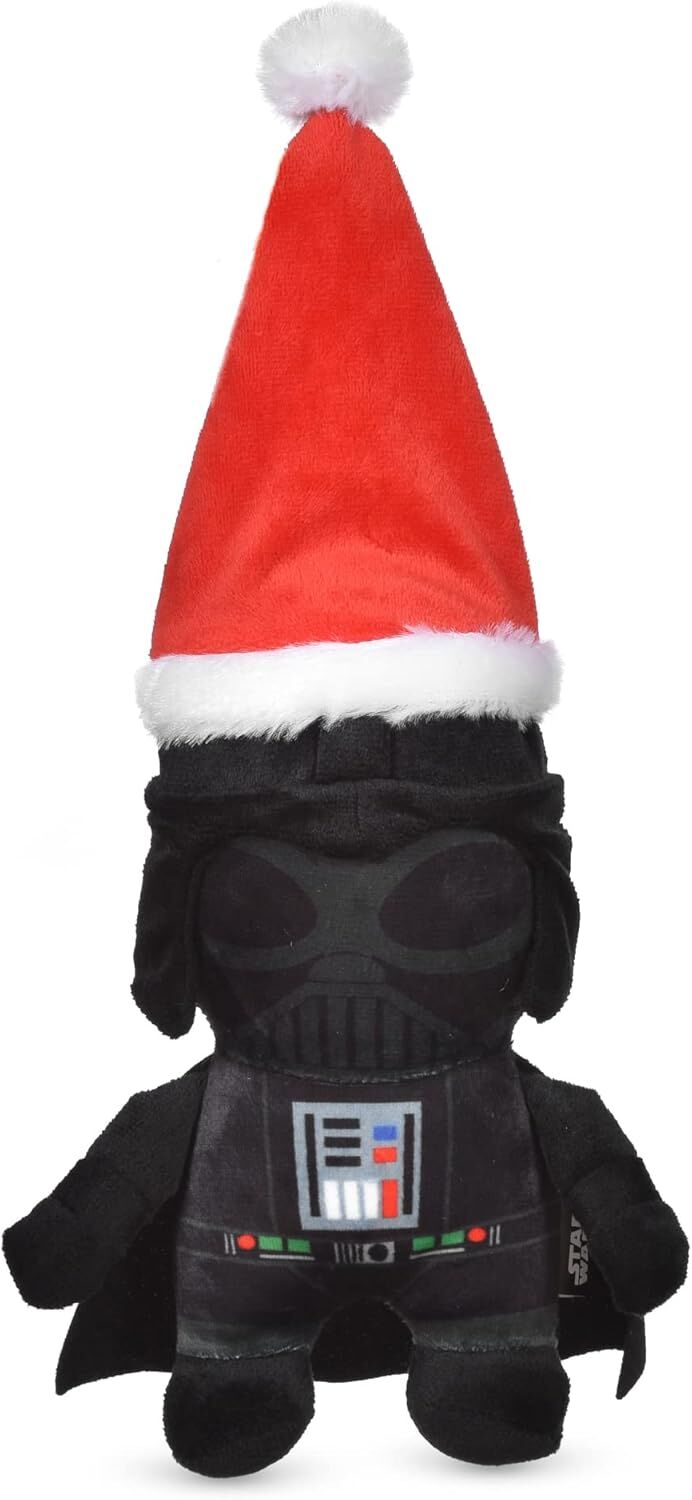 Disney Star Wars For Pets Holiday Darth Vader Plush Dog Toy, 6-In