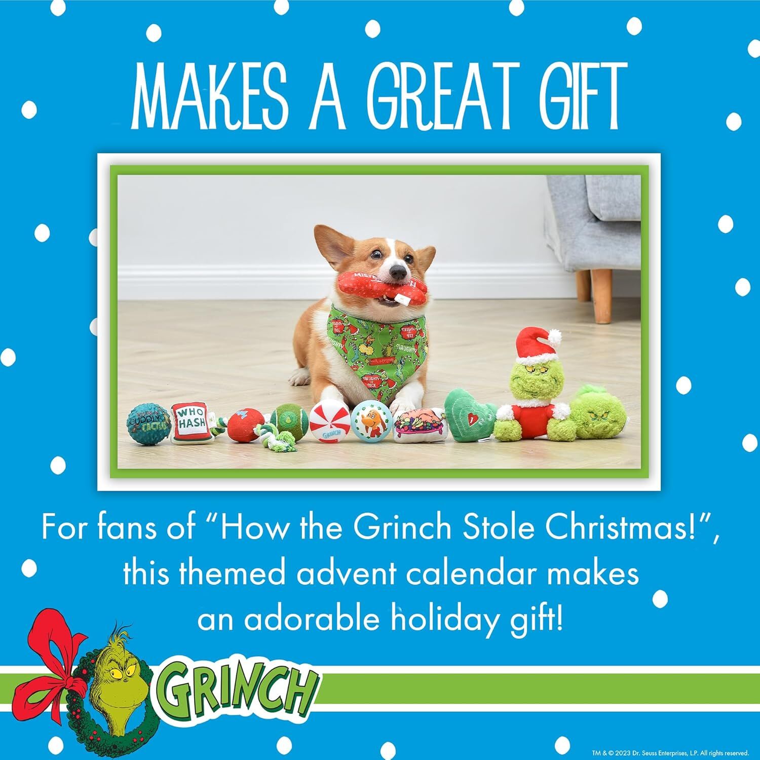 Dr. Seuss For Pets How the Grinch Stole Christmas Dog Advent Calendar