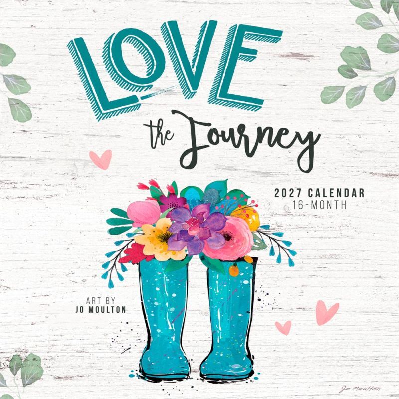 Brown Trout Publishers Love The Journey 2027 Monthly Calendar, 12 in. x 24 in.