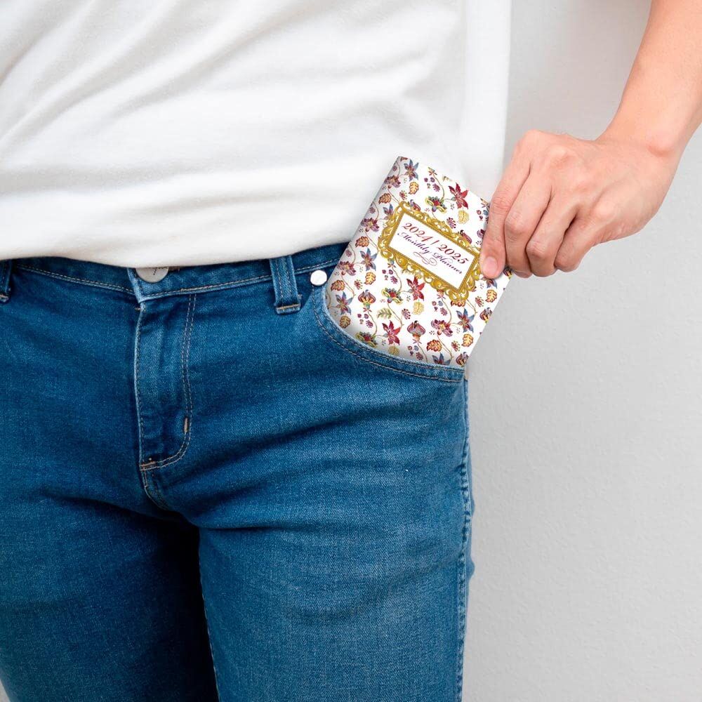 Brown Trout Publisher 2024-2025 Tuscan Delight Monthly Pocket Planner Calendar, 3.5-In x 6.5-In