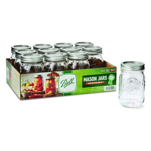 Ball Mason Jars & Lids Regular Mouth, 16-Oz, 12-Pk - Canning Jars & Lids | BALL