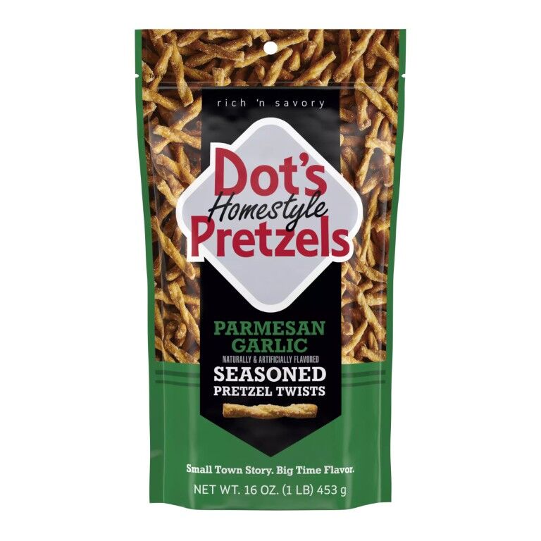 Dot's Homestyle Pretzels Parmesan Garlic Seasoned Pretzel Twists, 16-Oz