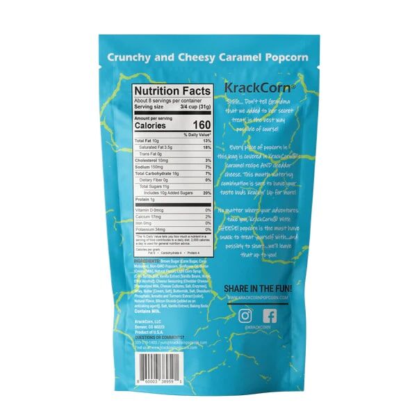 KrackCorn Popcorn With Cheese 8.5-Oz 