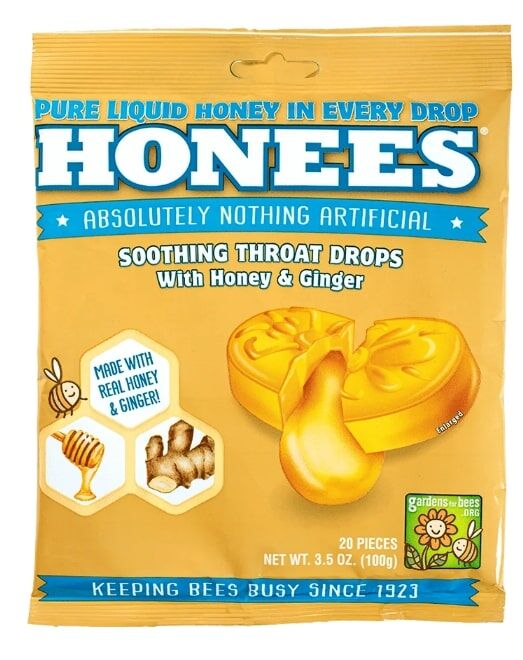 Honees Honey and Ginger Drops, 3.5-Oz