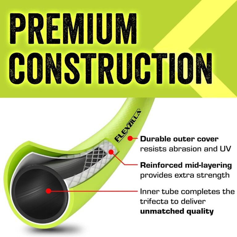 Flexzilla ZillaGreen Garden Hose 150 PSI, 5/8-In x 100-Ft