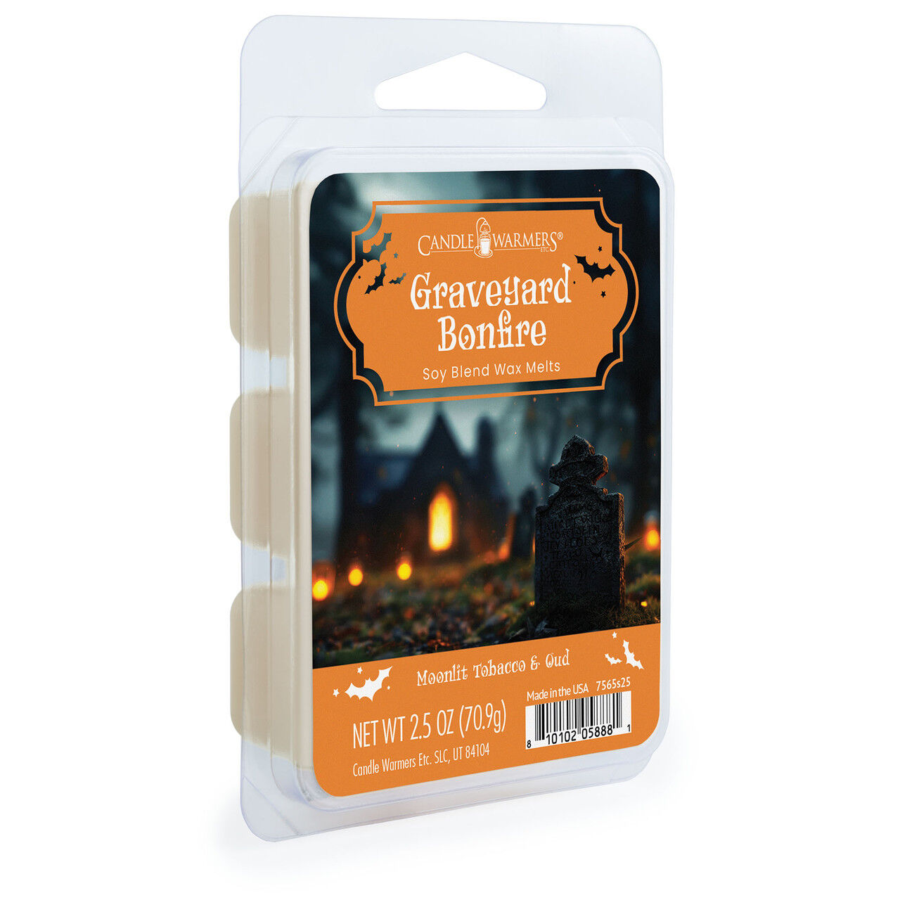 Candle Warmers Graveyard Bonfire Halloween Wax Melts, 2.5-Oz