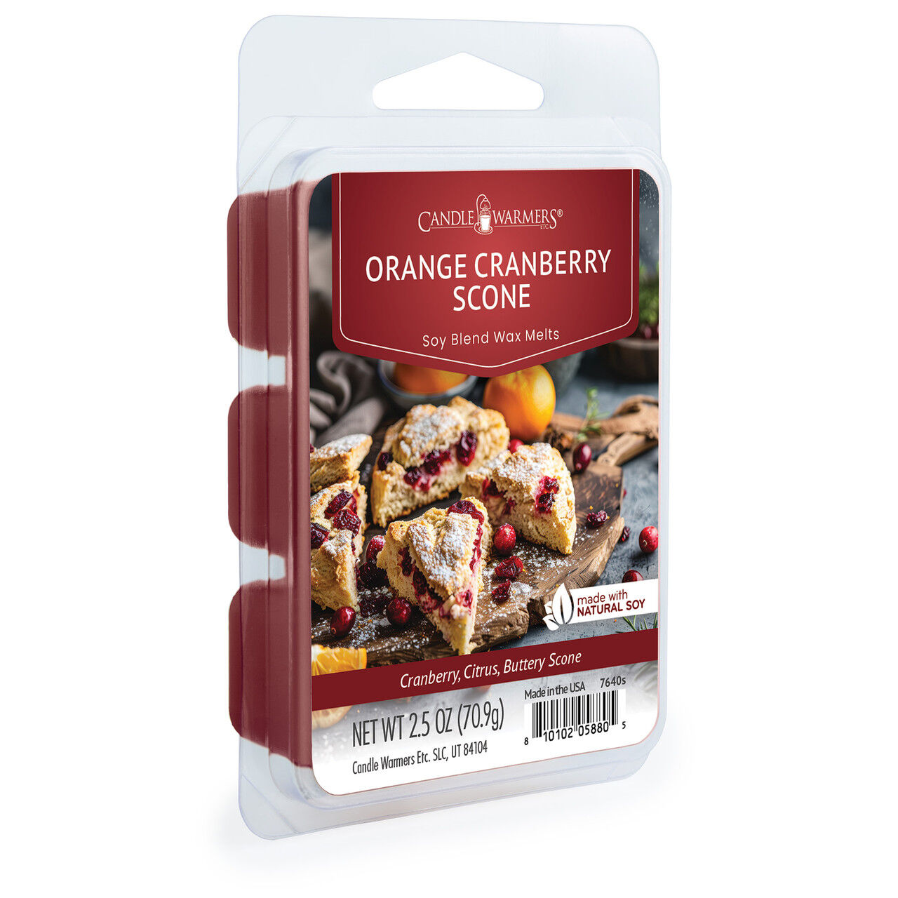 Candle Warmers Orange Cranberry Scone Classic Wax Melts, 2.5-Oz