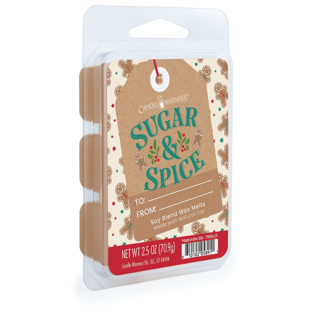 Candle Warmers Sugar & Spice Christmas Wax Melts, 2.5-Oz