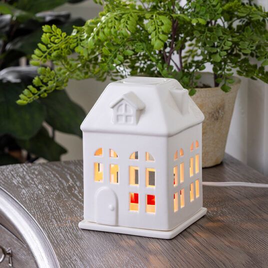 Candle Warmers Porcelain House Canopy Fragrance Warmer
