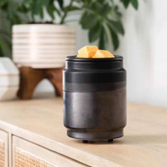 Candle Warmers Black Dipped Flip Dish Wax Warmer