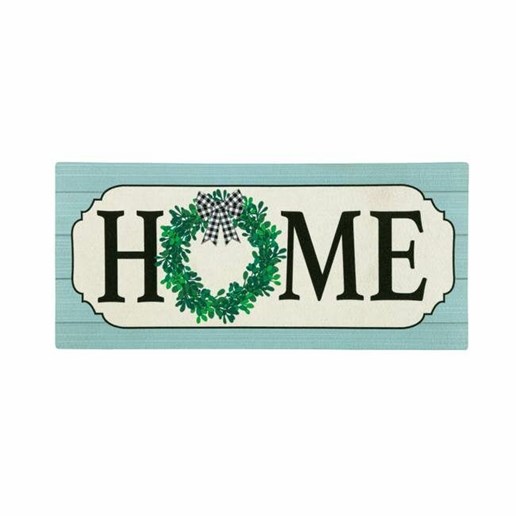 Evergreen Farmhouse Home Wreath Sassafras Switch Mat