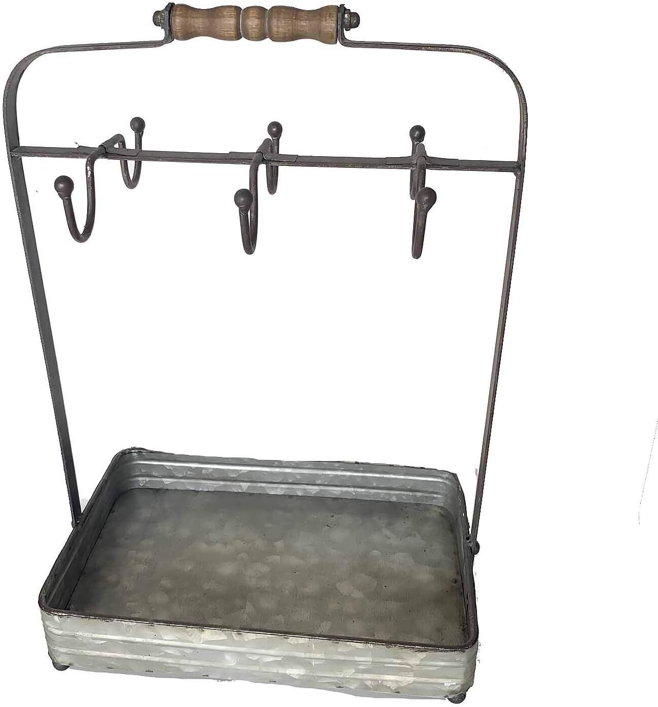 Park Hill Collection Rustic Metal Kitchen Counter Caddy, 17-In