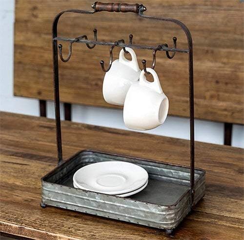 Park Hill Collection Rustic Metal Kitchen Counter Caddy, 17-In