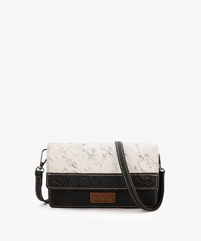 Montana West Wrangler Genuine Hair-On Cowhide Mini Crossbody