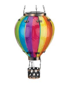 Regal Art & Gift Rainbow Large Hot Air Balloon Solar Lantern