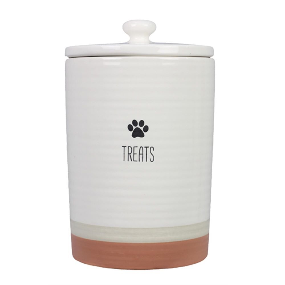 Young's Inc Ceramic Pet Treat Jar with Silicon Seal