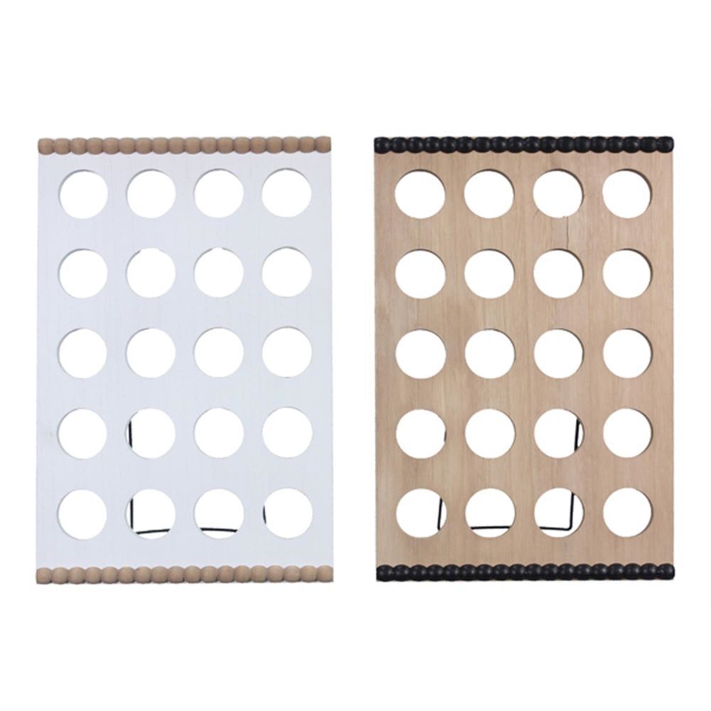 Young's Inc Wood Tabletop Coffee Pod Holders With Metal Easel Back Assortment
