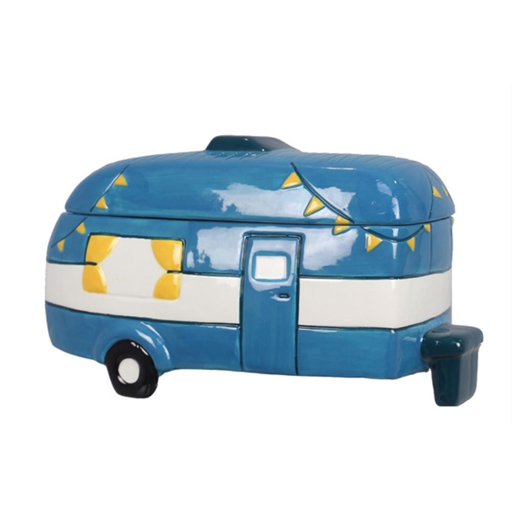 Young's Inc Ceramic Happy Camper Cookie Jar