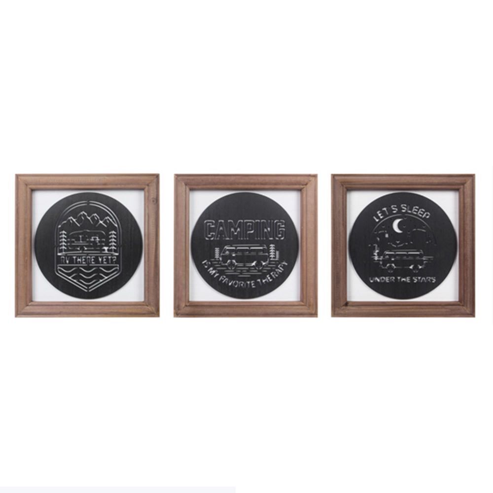 Young's Wood Happy Camper Wall Sign Assortment