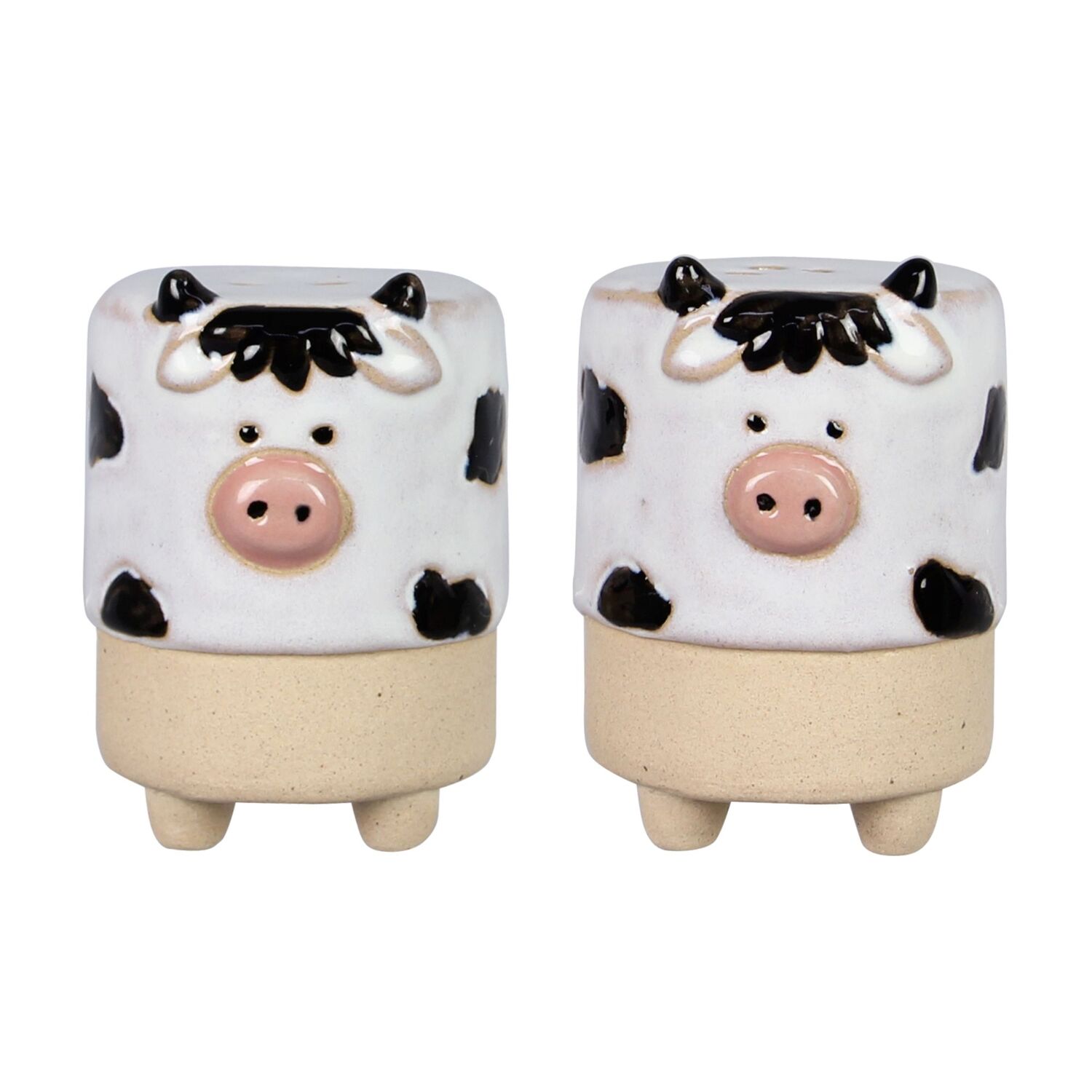 Young's Ceramic Cow Salt & Pepper Shaker Set