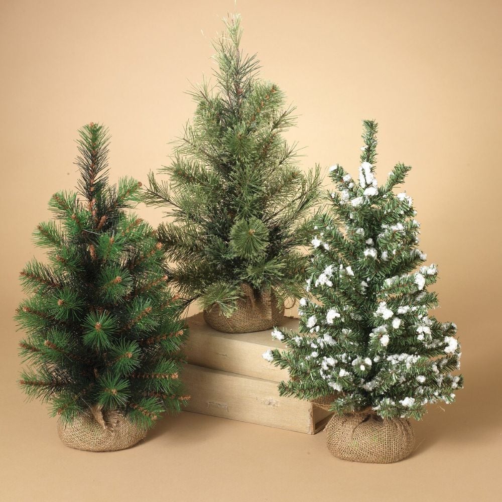 Gerson Pine Tree with Burlap Base Assortment