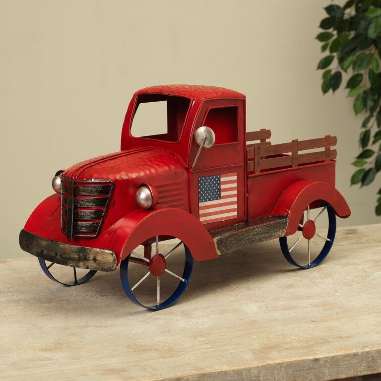 Gerson Metal Antique Americana Truck, 19.2-In