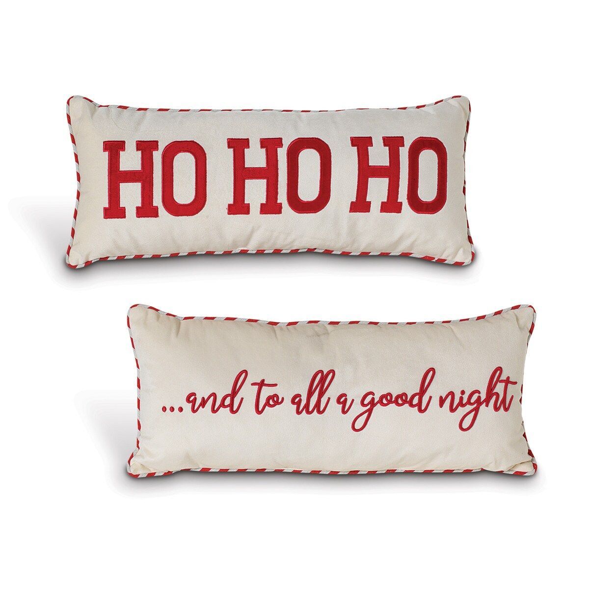 Gerson Fabric Holiday Design Pillow Assortment, 22-In